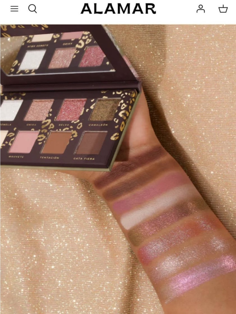 Desnudeas Pink, Gold & Brown Eyeshadow Palette
